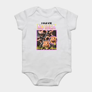 Funny Cute Silly Hamster Baby Bodysuit